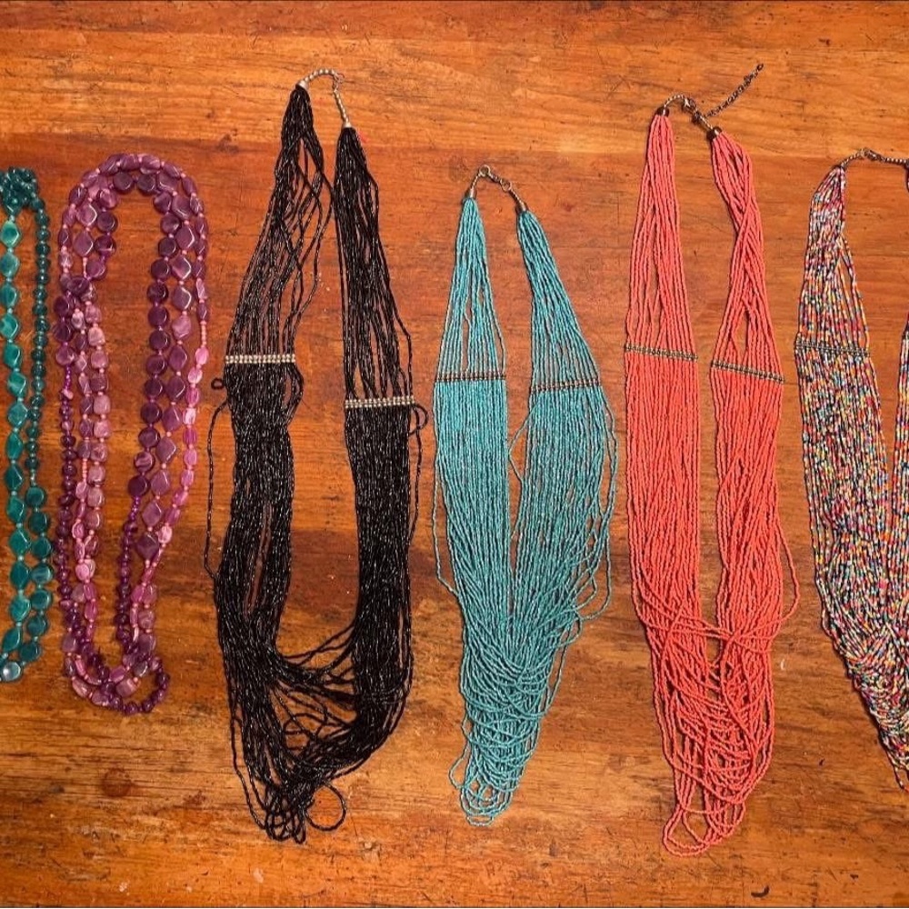 Multicolor Beaded Necklace Set